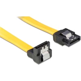 Powertech Καλώδιο Sata Iii 7-pin σε 7-pin 90°, Metal Clip, 0.5m