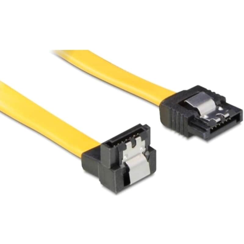 Powertech Καλώδιο Sata Iii 7-pin σε 7-pin 90°, Metal Clip, 0.5m