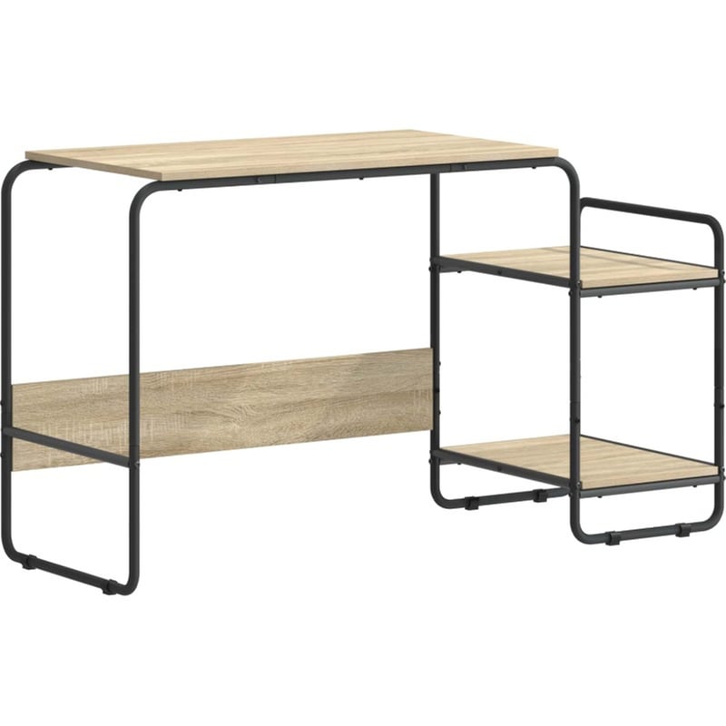 Γραφείο VidaXL με Αποθηκευτικό Χώρο 131,5x50x75,5 cm - Sonoma Δρυς