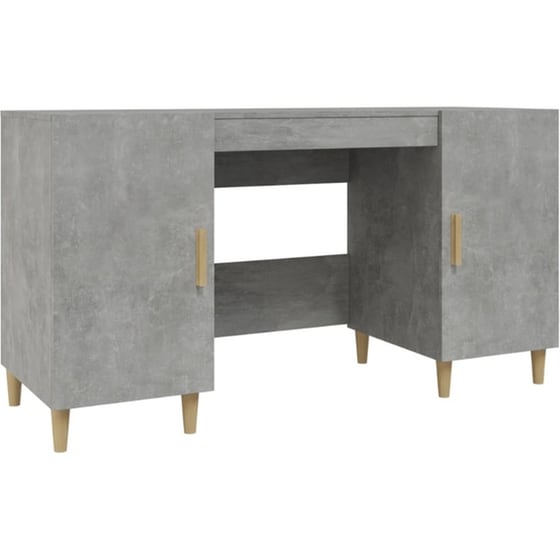 Γραφείο VidaXL από Επεξεργασμένο Ξύλο 140x50x75 cm - Γκρι Σκυροδέματος image 0