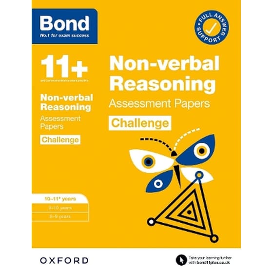 Bond 11+: Bond 11+ Non-verbal Reasoning Challenge Assessment Papers 10-11 years: Ready for the 2024 exam image 0