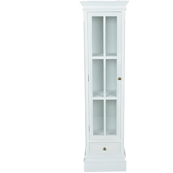 Βιβλιοθήκη/Βιτρίνα VidaXL από Ξύλο 38x25.5x138 cm - Λευκή image 0