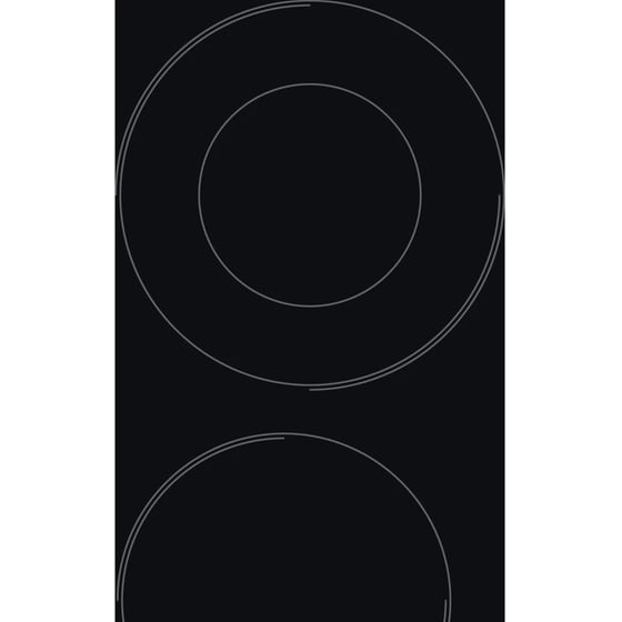 INDESIT RI 261 X F104300 58 cm Μαύρo Εστία Κεραμική Αυτόνομη image 1