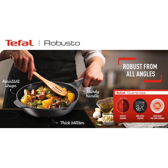 Αντικολλητικό Τηγάνι TEFAL E24904 Robusto από Χυτό Αλουμίνιο - 24 cm image 6