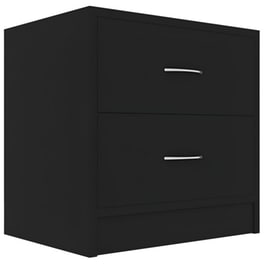 Κομοδίνο Vidaxl Από Μοριοσανίδα 40x30x40 cm - Μαύρο