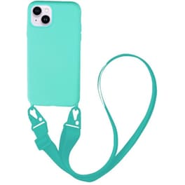 Θήκη Apple iPhone 14 - Sonique Carryhang Liquid Silicone Strap - Γαλάζιο
