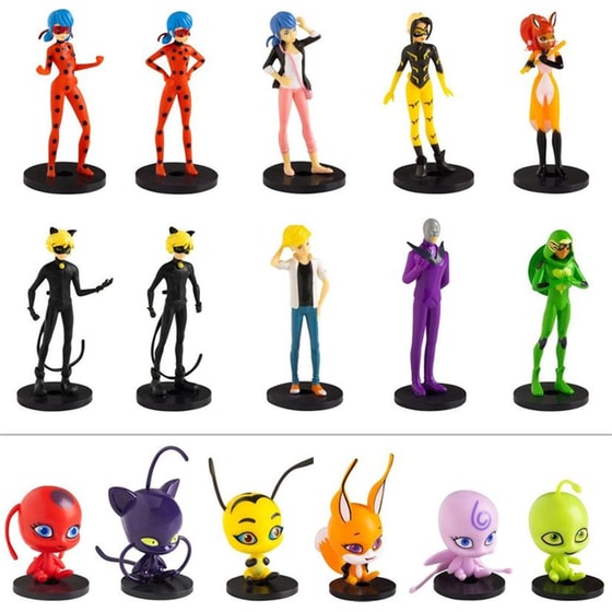 Συλλεκτική Φιγούρα P.M.I. Miraculous Pencil Toppers - 8 Pack Deluxe Box -including 2 hidden rare characters (S1) - Τυχαία Επιλογή image 2