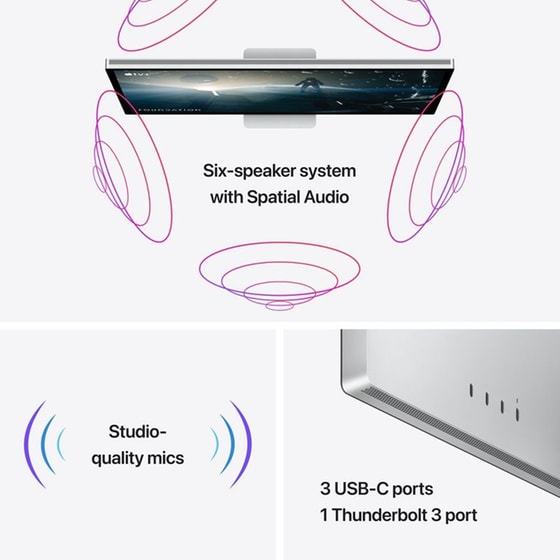 Apple Studio Display MYJF3GU/A Monitor 27'' 5K UHD Retina Flat 60Hz image 5