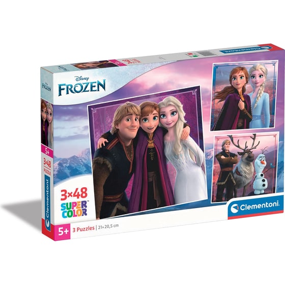 Παιδικό Παζλ Clementoni Super Color Disney Frozen II (3x48 Κομμάτια) image 0