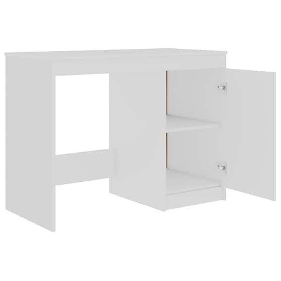 Γραφείο με Συρτάρια VidaXL από Μοριοσανίδα 140x50cm - Λευκό image 4