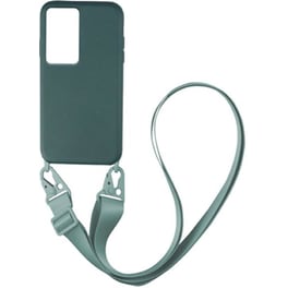 Θήκη Xiaomi Poco F4 5G - My Colors Carryhang Liquid Silicone Strap - Πράσινο
