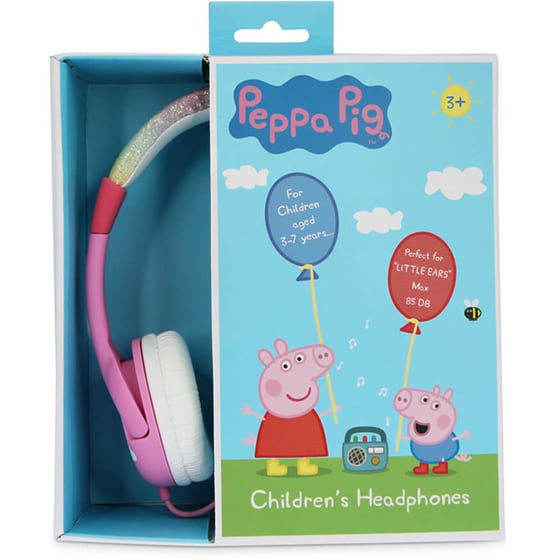 OTL Peppa Pig Glitter Rainbow Παιδικά Ακουστικά Κεφαλής - Ροζ/Λευκά image 2