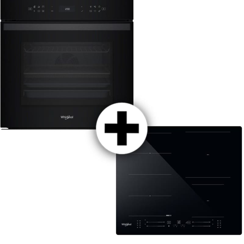 WHIRLPOOL WHIRLPOOL WOI68PT1SBA WFS3660CPNE 73 Lt Μαύρο Εντοιχιζόμενος Σετ Φούρνος και Εστία