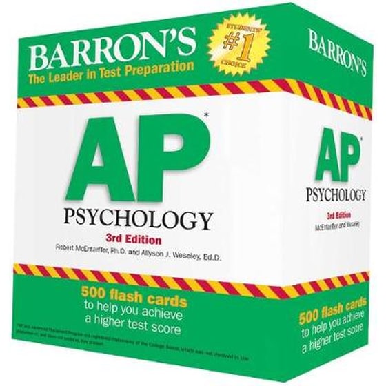 Barron's AP Psychology Flash Cards, 3rd Edition image 0