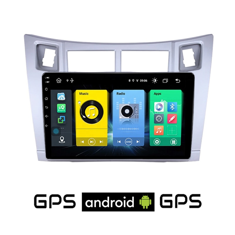 Ηχοσύστημα ΟΕΜ με Οθόνη Αφής 9 Android, GPS, Wi-Fi, Bluetooth - 1GB/16GB για TOYOTA YARIS (2006-2011)