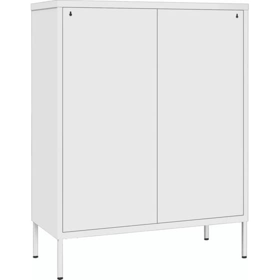 Συρταριέρα Γραφείου VidaXL από Ατσάλι 80x35x101.5 cm - Λευκό image 4