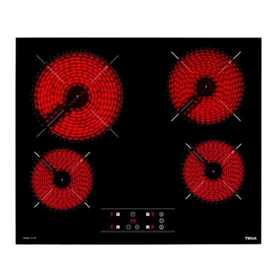 TEKA TBC 64010 TTC Εστία Κεραμική Αυτόνομη 60 cm Μαύρο image 0