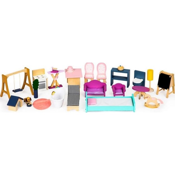 Ecotoys Ξύλινο Παιδικό Κουκλόσπιτο XXL Maya image 3