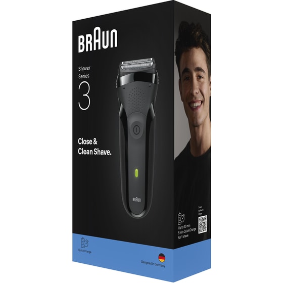 BRAUN 300S/BLK Ξυριστική Μηχανή Επαναφορτιζόμενη Μαύρο image 3