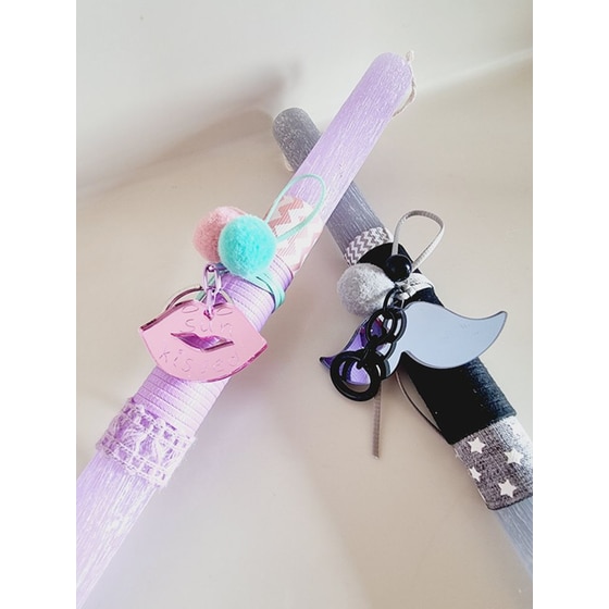 Λαμπάδα Perfect Match με Μπρελόκ Plexi Μουστάκι image 2