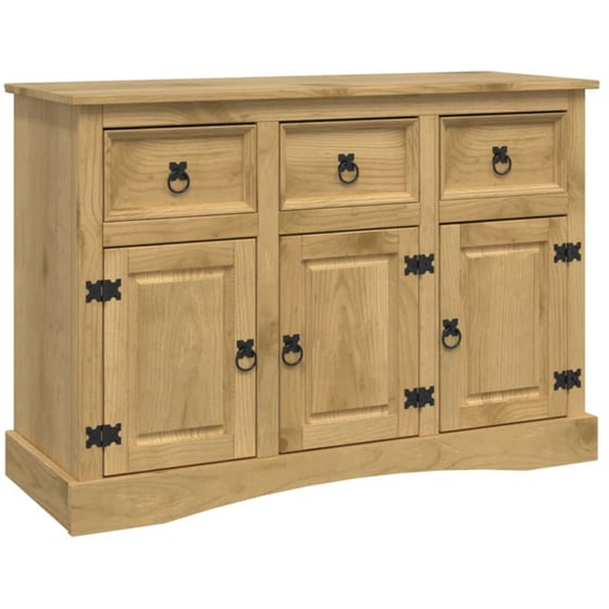 Μπουφές Μεξικάνικο Στυλ Corona 132 x 43 x 78 εκ. VidaXL Ξύλο Πεύκου - Καφέ image 0