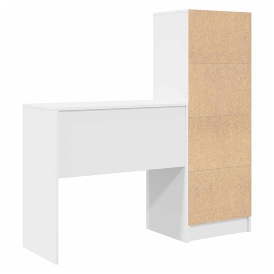 Γραφείο VidaXL 125,5x40x127 cm - Λευκό (2 τεμ.) image 6