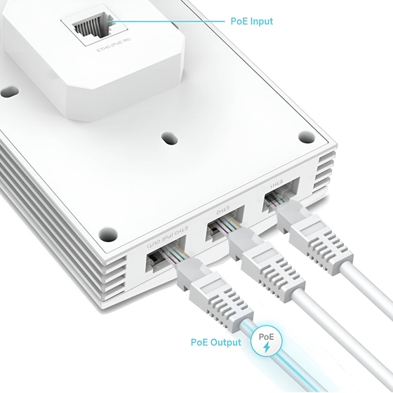 TP-Link EAP655-WALL Access Point Wi-Fi 6 Dual Band (2.4 & 5 GHz) 3000 Mbps image 3