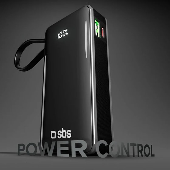 PowerBank SBS 10000mAh 22.5W - Black image 1