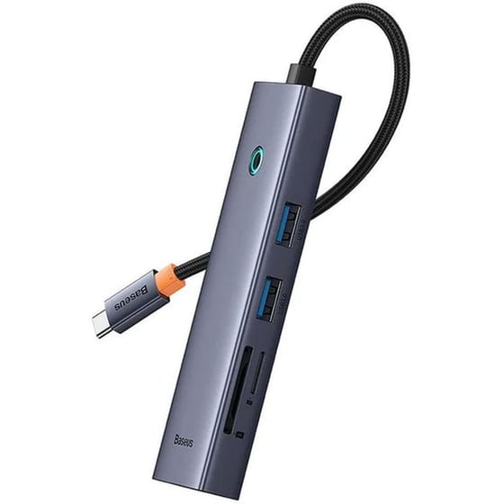 Baseus Flite Series USB Hub 7 σε 1 USB-C - Ανθρακί image 2