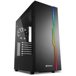 Κουτί Desktop Sharkoon RGB Slider Midi Tower - Μαύρο