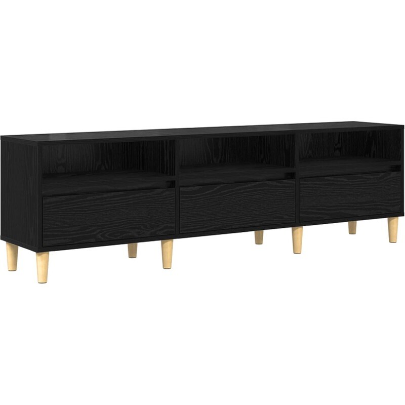 Έπιπλο Τηλεόρασης VidaXL 150 x 30 x 45 cm - Μαύρη Οξιά