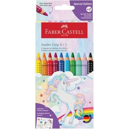 Ξυλομπογιές Faber Castell Μονόκεροι Jumbo (10 Τεμάχια)
