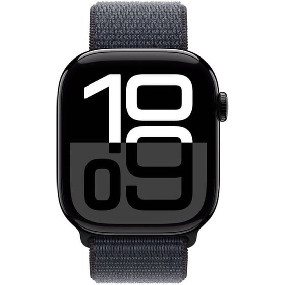 Apple Watch Series 10 GPS 46mm Jet Black Aluminium Case with Ink Sport Loop image 1