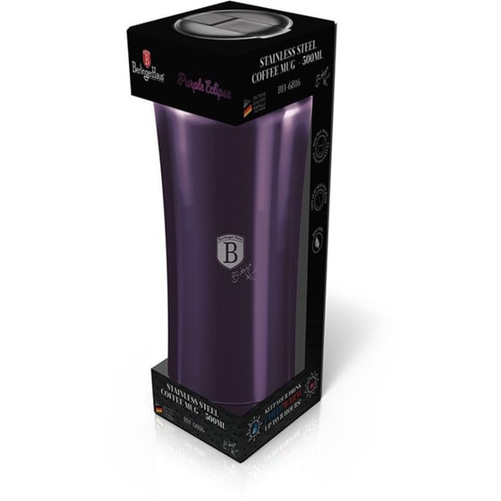 Ποτήρι Θερμός Berlinger Haus Ανοξείδωτο Μωβ 500ml image 2