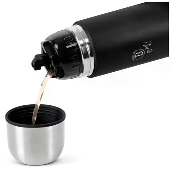 Μπουκάλι Θερμός Berlinger Haus Ανοξείδωτο Matt Black 750ml image 4