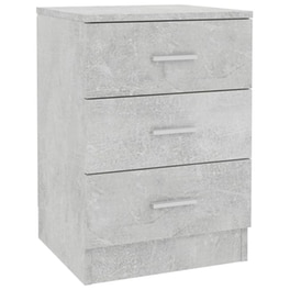 Κομοδίνο Vidaxl Από Μοριοσανίδα 38x35x56 cm - Γκρι Σκυροδέματος