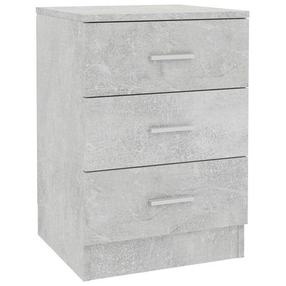 Κομοδίνο Vidaxl Από Μοριοσανίδα 38x35x56 cm - Γκρι Σκυροδέματος image 0