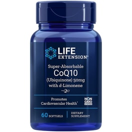 Ένζυμο Life Extension Super Absorbable CoQ10 d-Limonene 50mg - 60 μαλακές κάψουλες