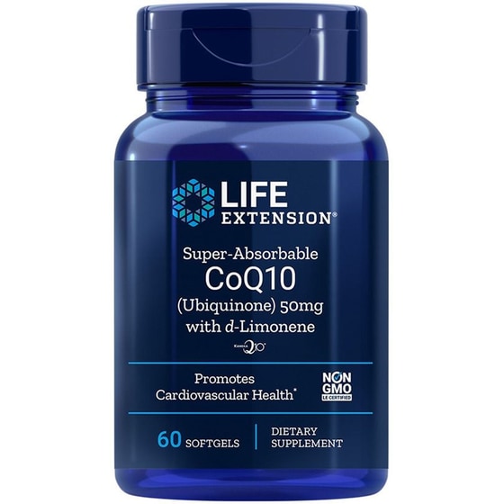 Ένζυμο Life Extension Super Absorbable CoQ10 d-Limonene 50mg - 60 μαλακές κάψουλες image 0