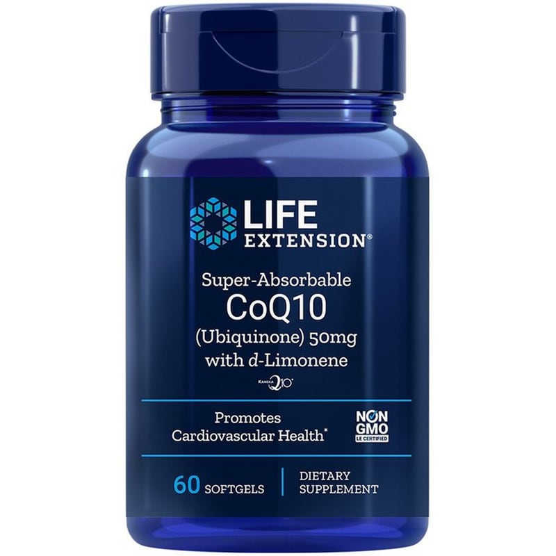 Ένζυμο Life Extension Super Absorbable CoQ10 d-Limonene 50mg - 60 μαλακές κάψουλες