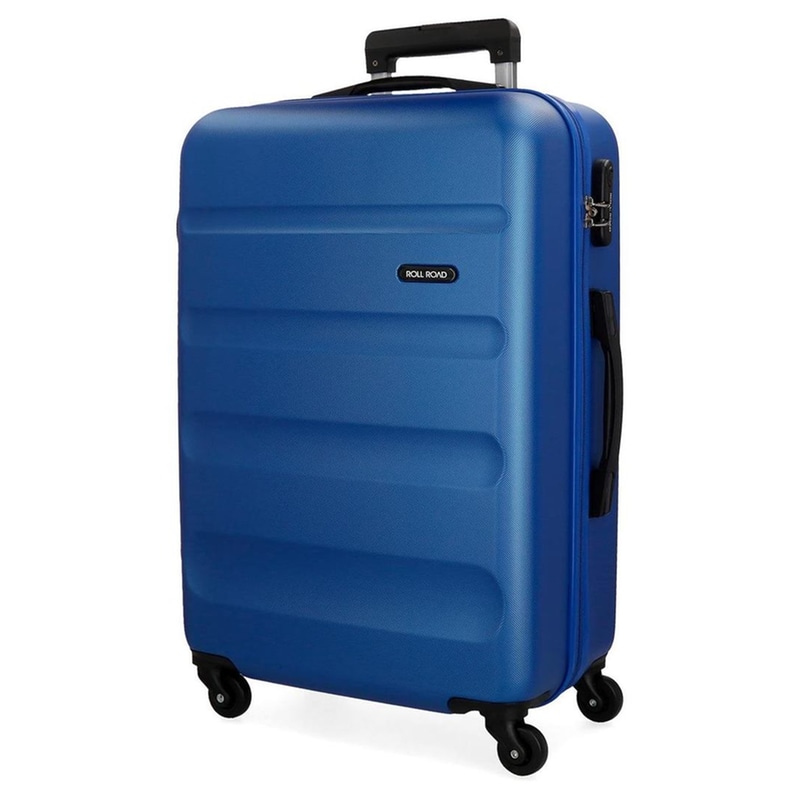 ROLL ROAD Βαλίτσα Μεσαία Princess Roll Road Flex από ABS 65x46x23cm Μπλε