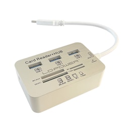 LC-Power LC-HUB-C-CR USB Hub 7-Port USB 3.0 συμβατό με USB-C