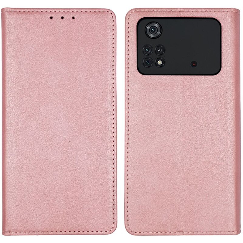 Θήκη Xiaomi Poco X4 Pro 5G - Sonique Vintage Magnet Book - Ροζ Χρυσό