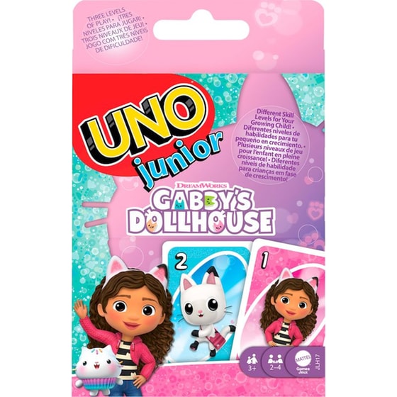 UNO Junior Gabby's Dollhouse Επιτραπέζιο (Mattel) image 0