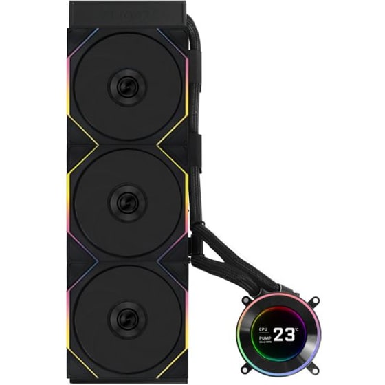 Υδρόψυξη Επεξεργαστή Τριπλού Ανεμιστήρα 120mm Lian Li Hydroshift II LCD-C 360CL RGB image 2