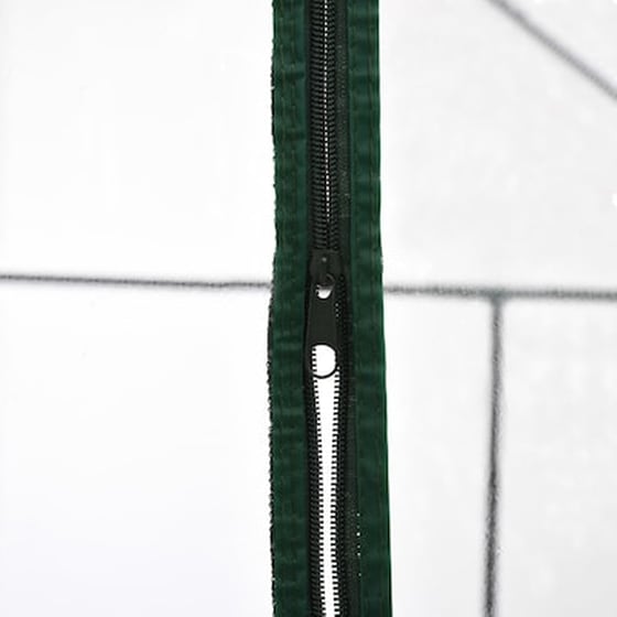 Vidaxl Θερμοκήπιο Με 8 Ράφια 143 X 143 X 195 Εκ. image 5