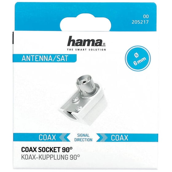 Ομοαξονικός προσαρμογέας HAMA 205217 - Γωνιακό βύσμα image 1