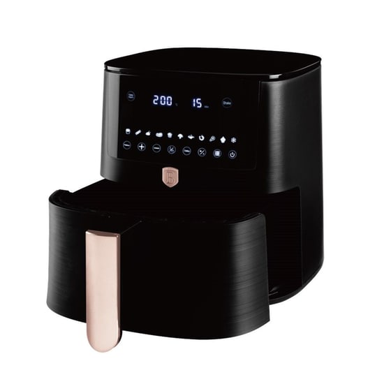 BERLINGER HAUS BH-9652 με Αποσπώμενο Κάδο 1650 W 8 L Μαύρη Φριτέζα Αέρος image 2