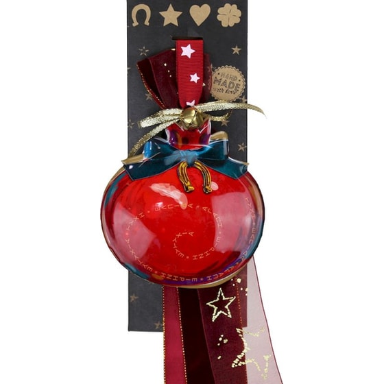 Κρεμαστό Χριστουγεννιάτικο Γούρι Μεταλλικό - Ρόδι με Πέταλο image 0