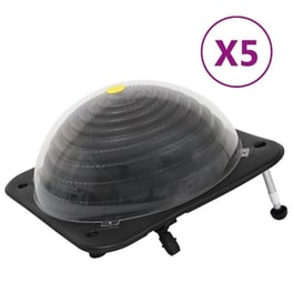 Vidaxl Θερμαντικά Πισίνας Ηλιακά 5 Τεμ. 75 X 75 X 36εκ. Hdpe/αλουμίνιο